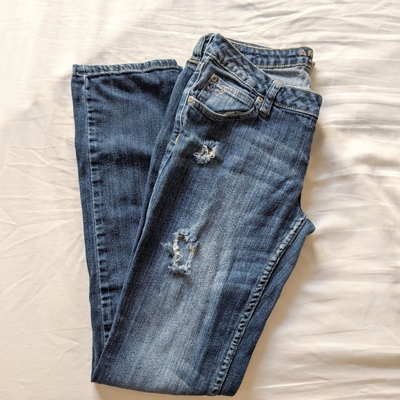 Arizona Jean Company Denim - Arizona Low Rise  Distressed Skinny Jean